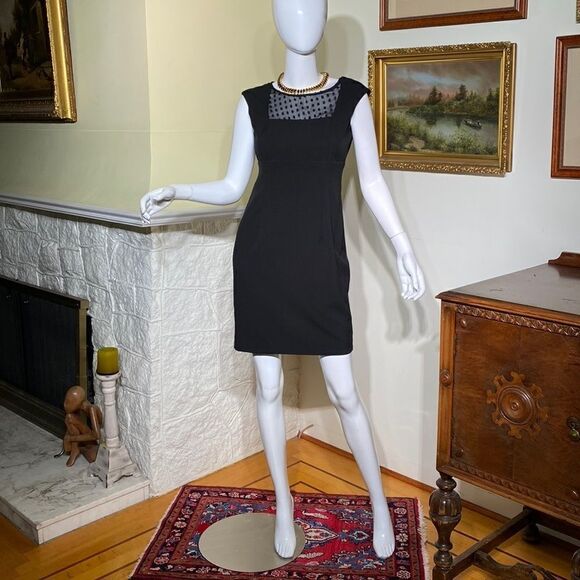 Calvin Klein LBD Black Mini Cocktail Dress - Picture 2 of 11